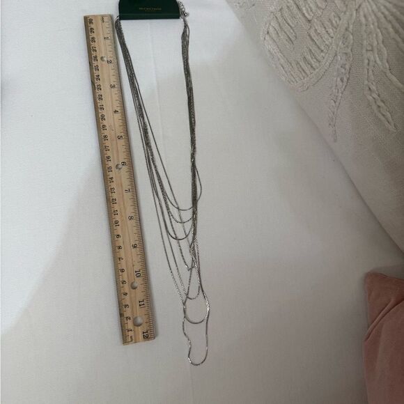 Secret Box Silver Tone Multi-Layer Necklace - Picture 5 of 5